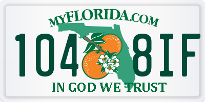 FL license plate 1048IF