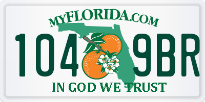 FL license plate 1049BR