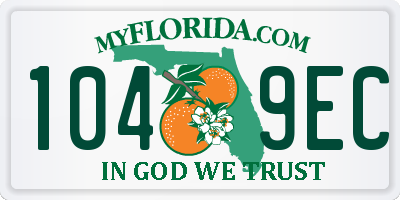 FL license plate 1049EC