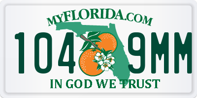 FL license plate 1049MM