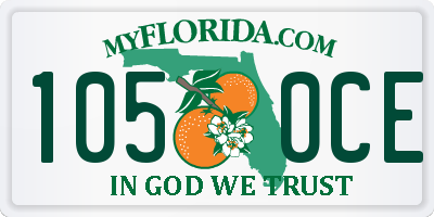 FL license plate 1050CE