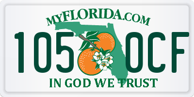 FL license plate 1050CF