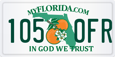 FL license plate 1050FR