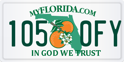 FL license plate 1050FY