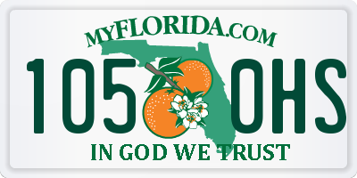 FL license plate 1050HS