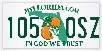 FL license plate 1050SZ