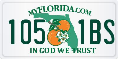 FL license plate 1051BS