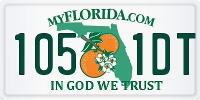 FL license plate 1051DT