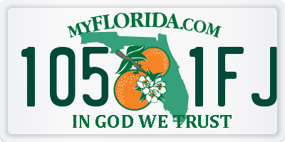FL license plate 1051FJ