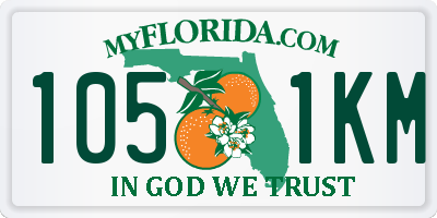 FL license plate 1051KM