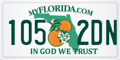 FL license plate 1052DN