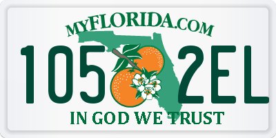 FL license plate 1052EL