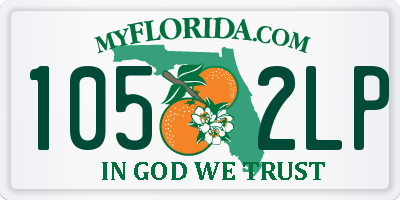FL license plate 1052LP