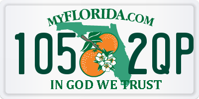 FL license plate 1052QP