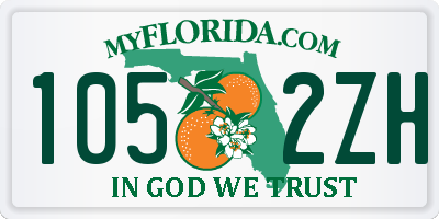 FL license plate 1052ZH