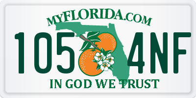 FL license plate 1054NF
