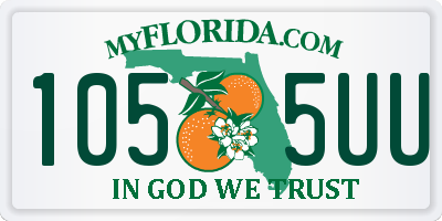 FL license plate 1055UU