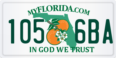 FL license plate 1056BA