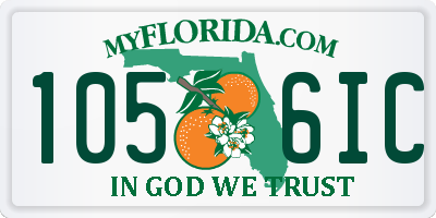 FL license plate 1056IC