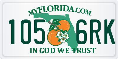 FL license plate 1056RK