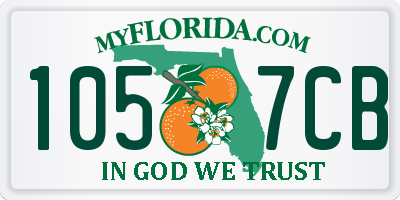 FL license plate 1057CB