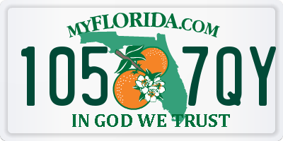 FL license plate 1057QY