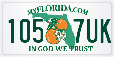 FL license plate 1057UK