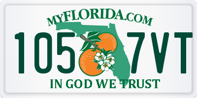 FL license plate 1057VT