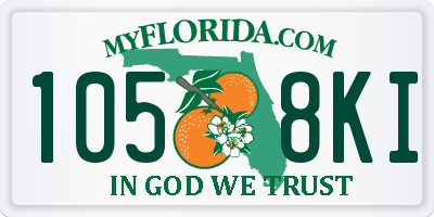 FL license plate 1058KI