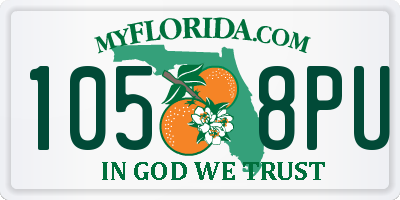 FL license plate 1058PU