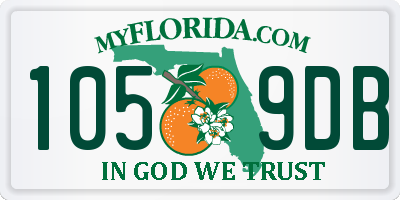 FL license plate 1059DB