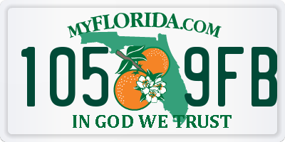 FL license plate 1059FB