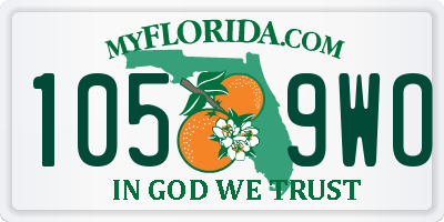 FL license plate 1059WO