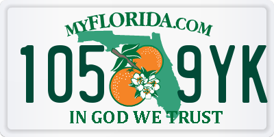 FL license plate 1059YK
