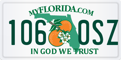FL license plate 1060SZ