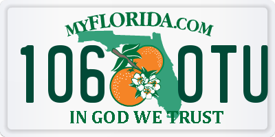 FL license plate 1060TU