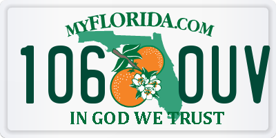 FL license plate 1060UV