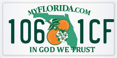 FL license plate 1061CF