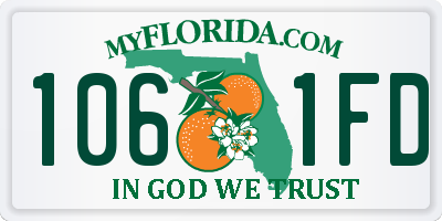 FL license plate 1061FD