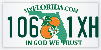 FL license plate 1061XH