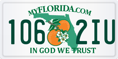 FL license plate 1062IU