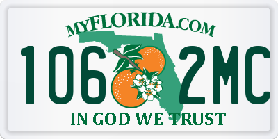 FL license plate 1062MC