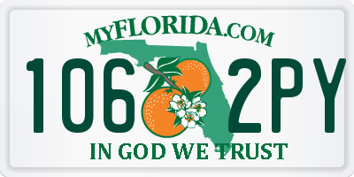 FL license plate 1062PY