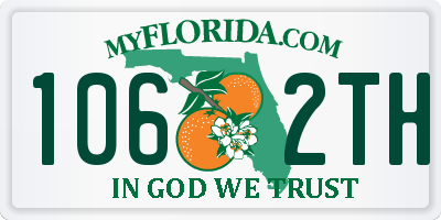 FL license plate 1062TH