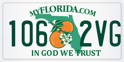 FL license plate 1062VG