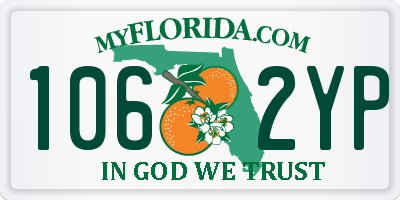 FL license plate 1062YP