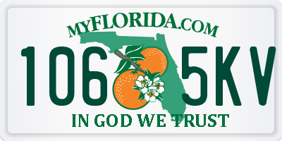 FL license plate 1065KV