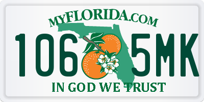 FL license plate 1065MK