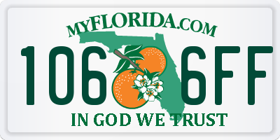 FL license plate 1066FF