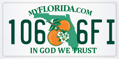 FL license plate 1066FI